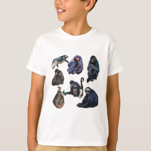 T-shirt S est pour Spider Monkey