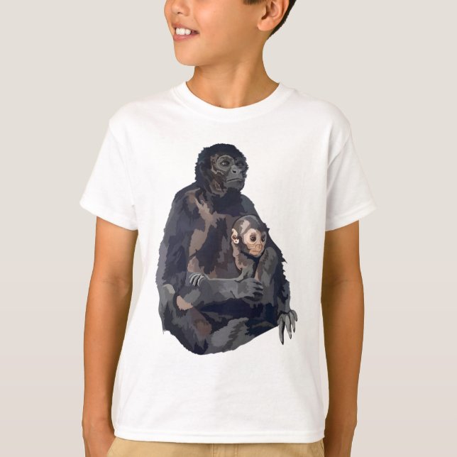 T-shirt S est pour Spider Monkey (Devant)