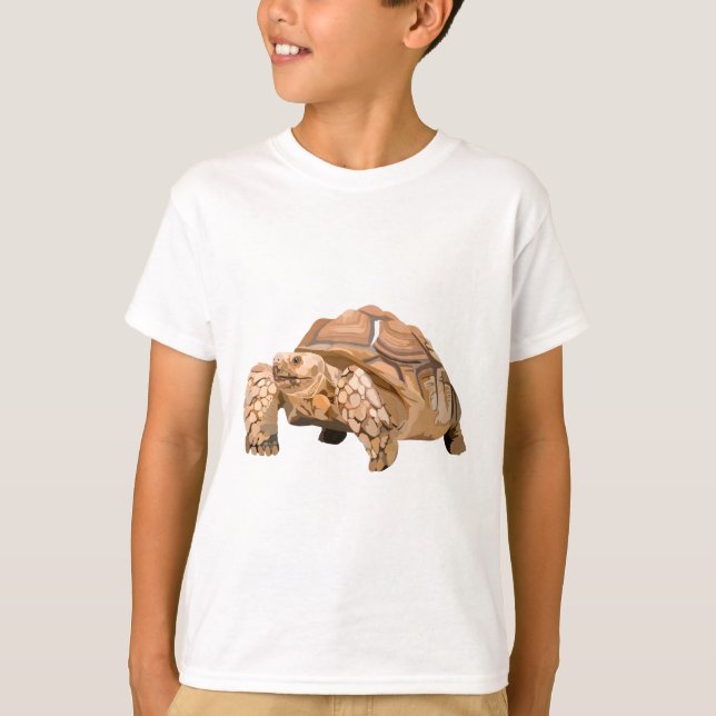 T-shirt S est pour Sulcata Tortoise (Devant)
