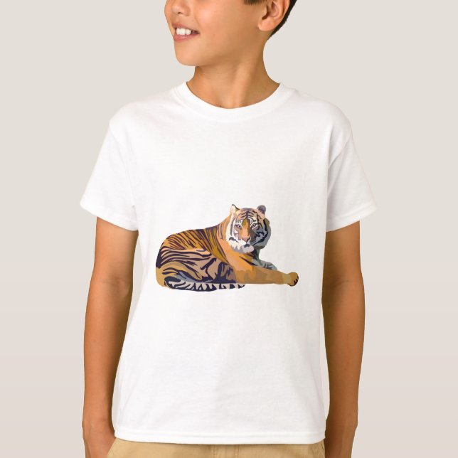 T-shirt S est pour Sumatran Tiger (Devant)