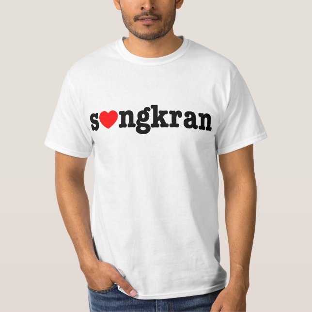T-shirt s (gkran ~ Heart Love) Songkran (Devant)