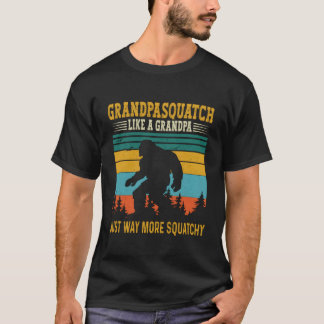 T-shirt S Grandpa Squatter Comme Un Grand-Père Juste Beauc