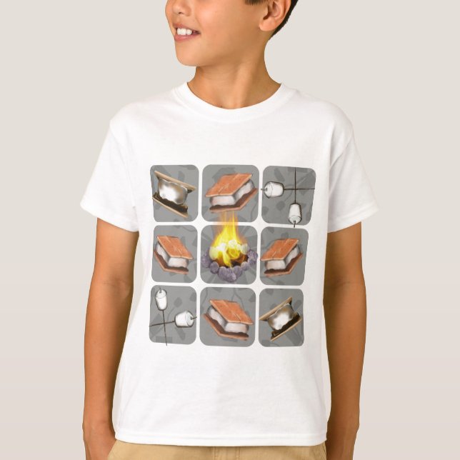 T-shirt S’morses et feu de camp (Devant)