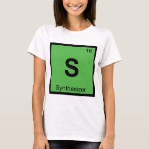 T-shirt S - Musique de synthétiseur Chimie Tableau périodi