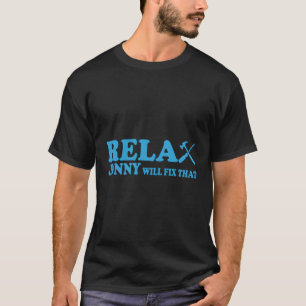 T-shirt S Nom Prénom Jonny Heimwerker Mechanic Dit