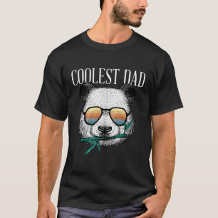 T-shirt S Panda Bear Papa Est Père Fun Fête des pères Sung