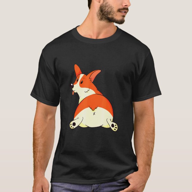 T-shirt S Propriétaires d'animaux Corgi (Devant)