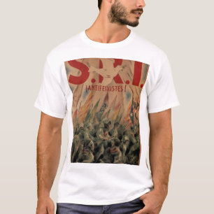 T-shirt S.R.I. Antifascist ! Pensez l'affiche