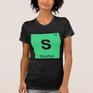 T-shirt S - Sisyphe Chimie Grecque Symbole du tableau péri