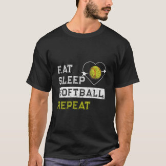 T-shirt S Softball N Joueurs de Softball