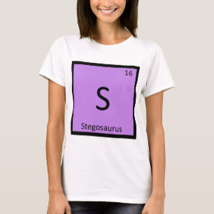 T-shirt S - Stégosaure Chimie Tableau Périodique