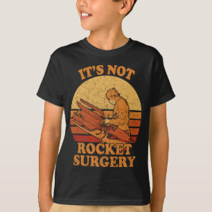 T-shirt Sa Chirurgie Pas Rocket - Chirurgien Rétro Rocket