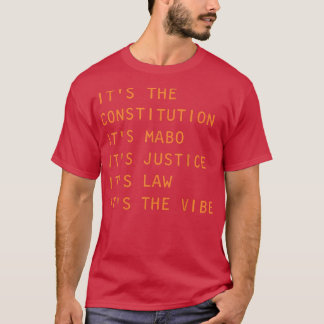 T-shirt Sa Constitution Son Mabo Sa Justice Sa Loi 