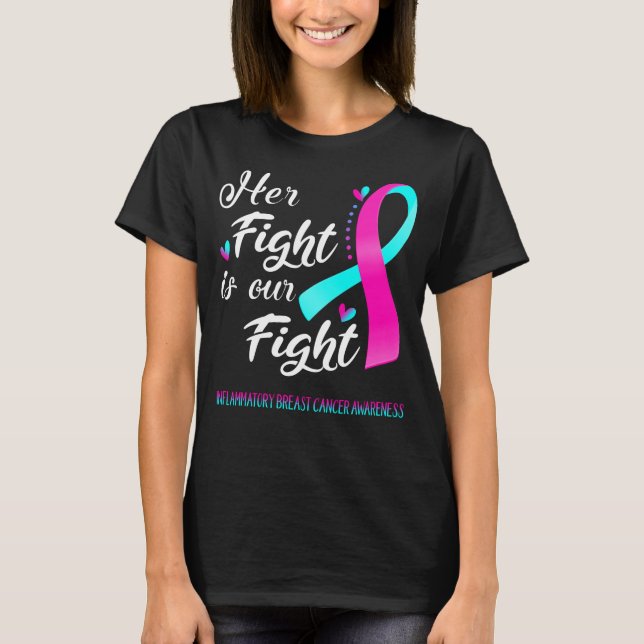 T-shirt Sa lutte contre le cancer du sein inflammatoire (Devant)