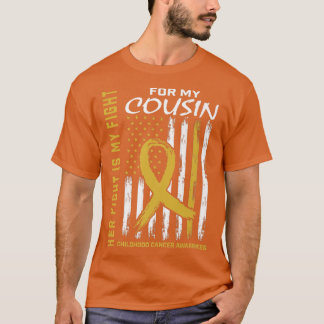 T-shirt Sa Lutte Est Ma Lutte Contre Le Cancer De L'Enfanc