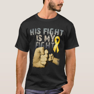 T-shirt Sa Lutte Est Ma Lutte Contre Le Cancer De L'Enfanc