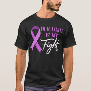 T-shirt Sa Lutte Est Ma Lutte Contre Le Cancer Du Sein