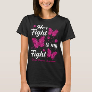 T-shirt Sa Lutte Est Ma Lutte Contre Le Cancer Du Sein Mai