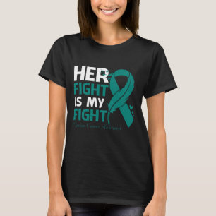 T-shirt Sa Lutte Est Ma Lutte Contre Le CANCER OVARIAN SEN
