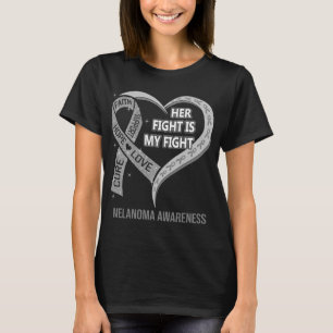 T-shirt Sa Lutte Est Ma Lutte Contre Le Melanome