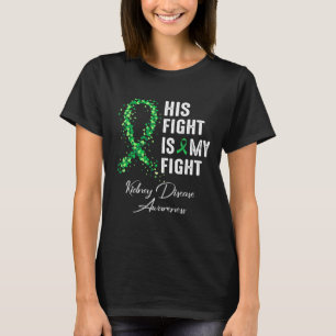 T-shirt Sa Lutte Est Ma Lutte Contre Le Ruban Vert Maladie