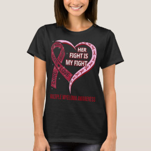 T-shirt Sa Lutte Est Ma Lutte Contre Les Myélomes Multiple
