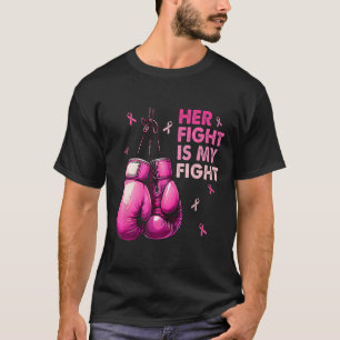 T-shirt Sa Lutte Est Ma Lutte Gants De Boxe De Combat Canc