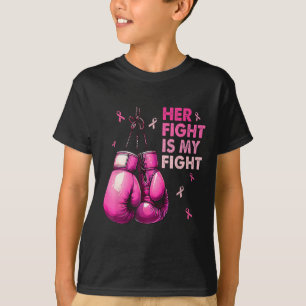 T-shirt Sa Lutte Est Ma Lutte Gants De Boxe De Combat Canc