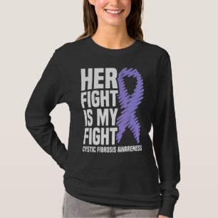 T-shirt Sa Lutte Est Ma Lutte Pulmonaire Connaissance De L