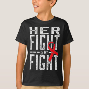 T-shirt Sa lutte est ma lutte Sensibilisation au cancer du