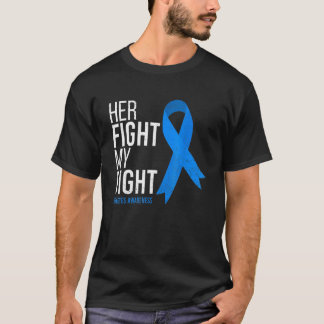 T-shirt Sa Lutte Est Mon Combat Contre Le Diabète Sensibil