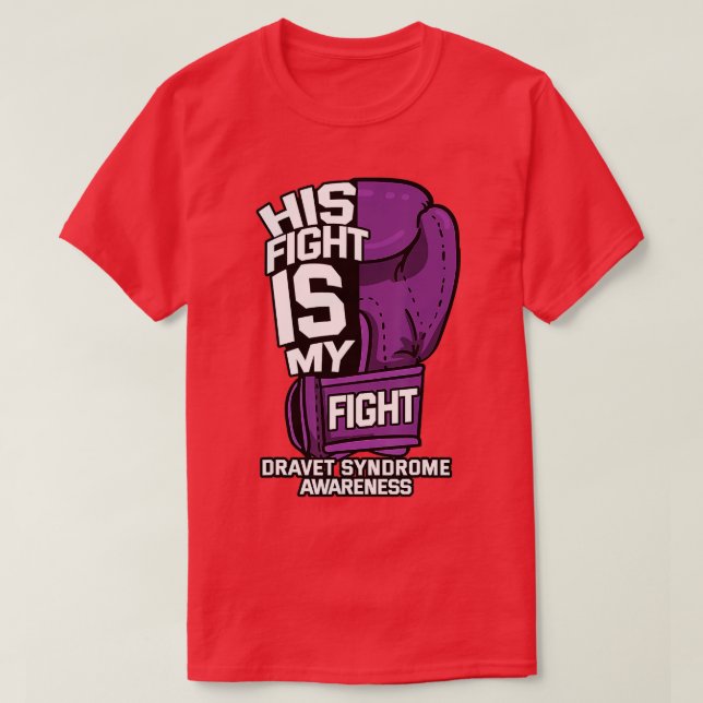 T-shirt Sa Lutte Est Mon Fight Dravet Syndrome Patient SME (Design devant)