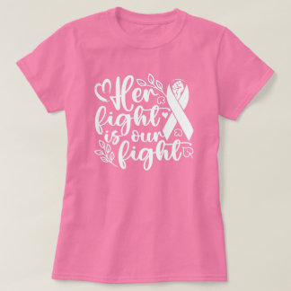 T-shirt Sa Lutte Est Notre Lutte - Sensibilisation Au Canc