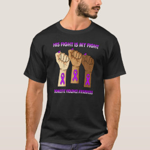 T-shirt Sa Main Son Combat Est Ma Lutte Contre La Violence