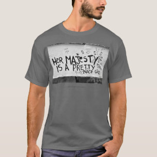 T-shirt Sa Majesté est une jolie petite fille graffiti