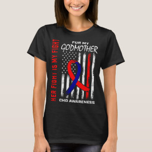 T-shirt Sa Marraine De Combat Sensibilisation Tchd América