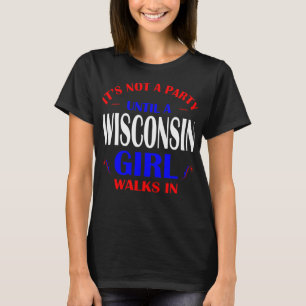 T-shirt Sa pas partie jusqu'à la fille du Wisconsin march