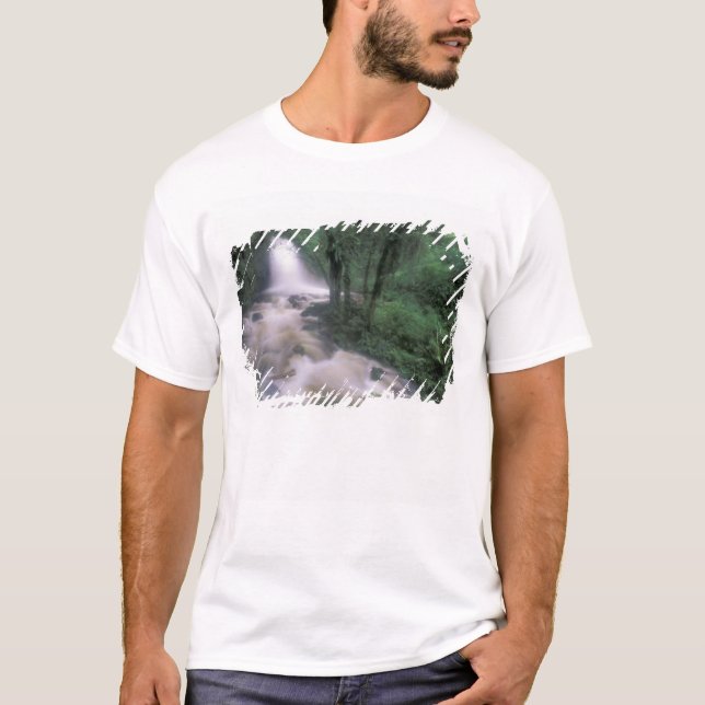 T-shirt SA, Pérou, S.H. Machu Picchu, Cascade et nuage (Devant)