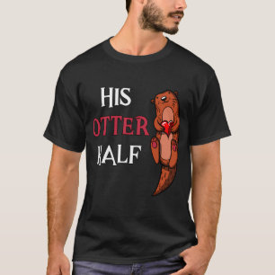 T-shirt Sa petite amie demi-loutre