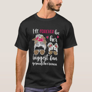 T-shirt Sa plus grande admiratrice Cheer Nana Grand-mère d