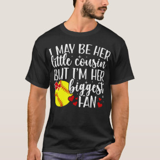 T-shirt Sa plus grande fan de softball Cousine d'un joueur