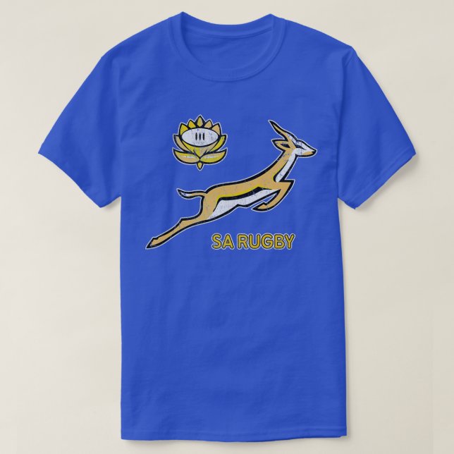 T-shirt SA Rugby Vintage Springbok (Design devant)