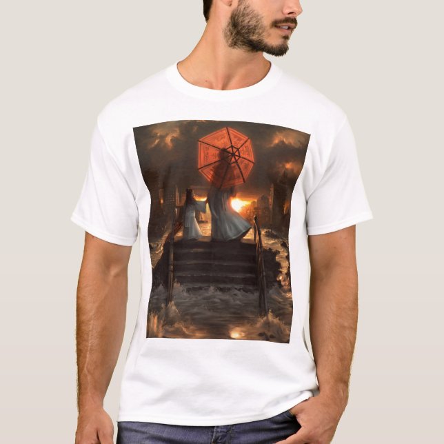 T-shirt Sa silhouette silencieuse (Devant)