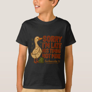 T-shirt Sa synchronisation pas la mienne Canard Grenouille