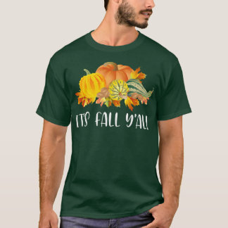 T-shirt Sa Tombe Yall mignonne Citrouille Squashes Automne