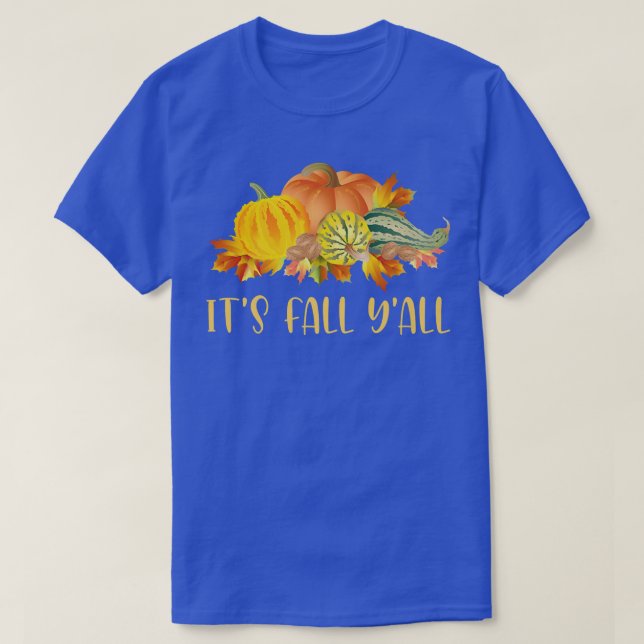 T-shirt Sa Tombe Yall mignonne Citrouille Squashes Automne (Design devant)