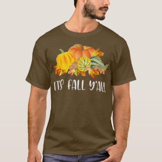 T-shirt Sa Tombe Yall mignonne Citrouille Squashes Automne