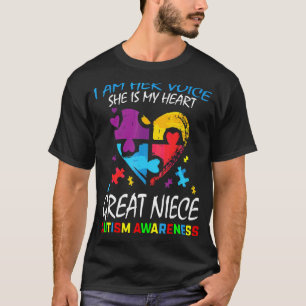 T-shirt Sa Voix Mon Coeur Grande Nièce Sensibilisation sur