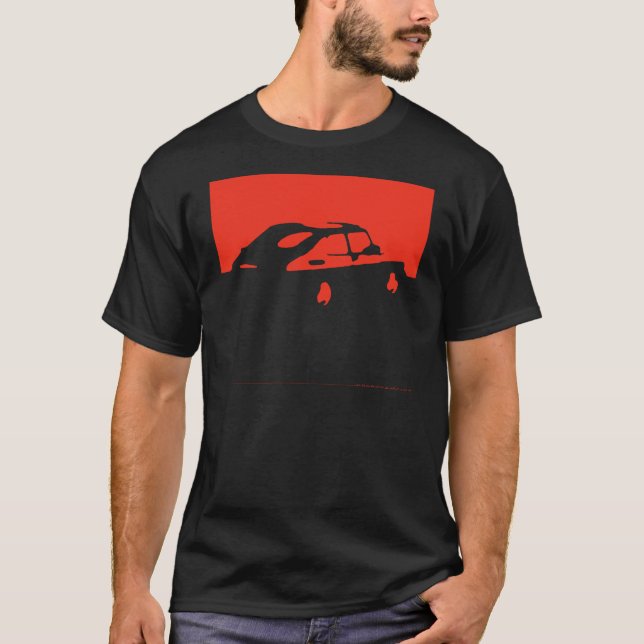 T-shirt Saab 900 SPG/Aero - rouge sur les chemises foncées (Devant)