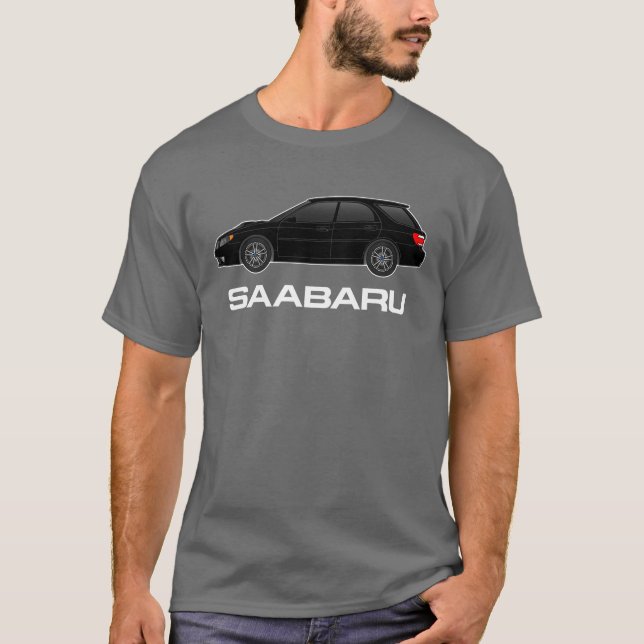 T-shirt saabaru 9-2X dans le noir (Devant)